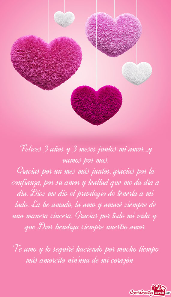Felices 3 años y 3 meses juntos mi amor....y vamos por mas