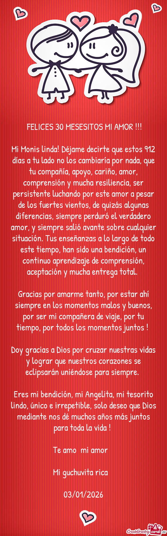 🌻 ☀️ FELICES 30 MESESITOS MI AMOR !!! 💙💛💚