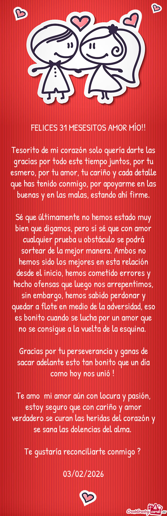 🌻 ☀️ FELICES 31 MESESITOS AMOR MÍO