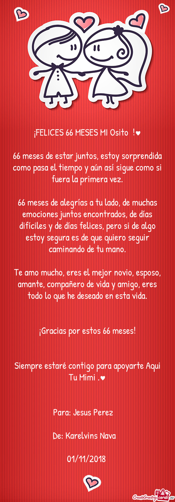 ¡FELICES 66 MESES MI Osito 🐼!♥