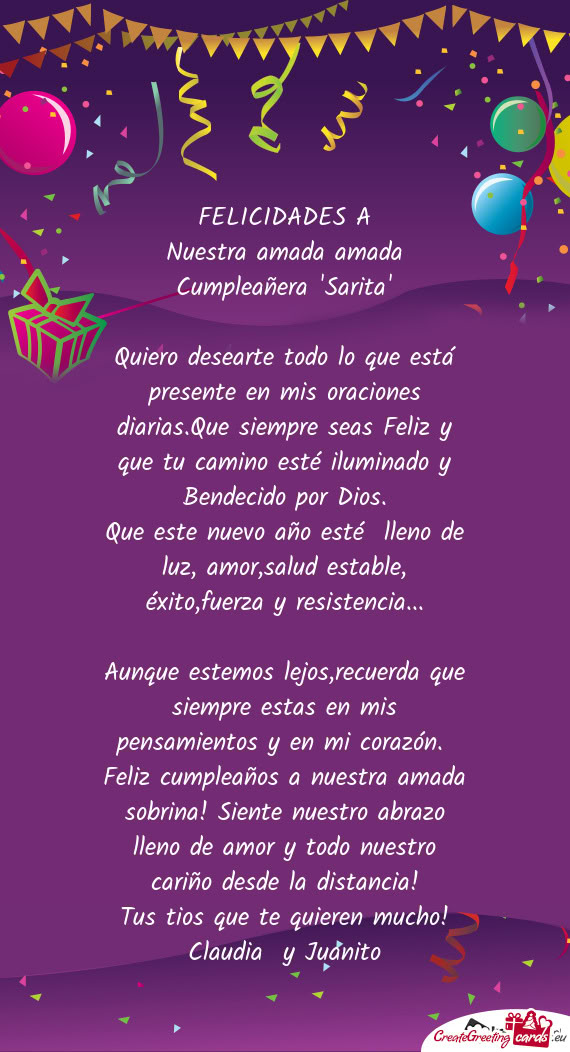 FELICIDADES A