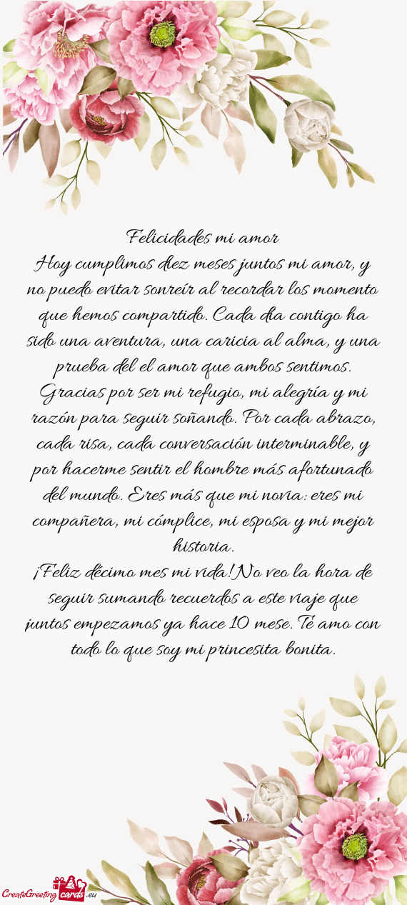 Felicidades mi amor