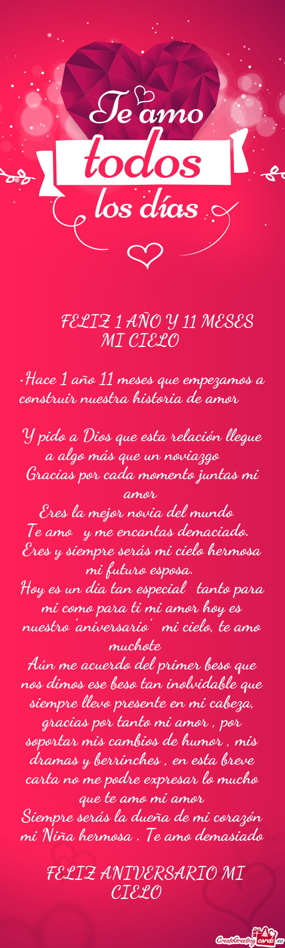 ❤️‍🩹FELIZ 1 AÑO Y 11 MESES MI CIELO