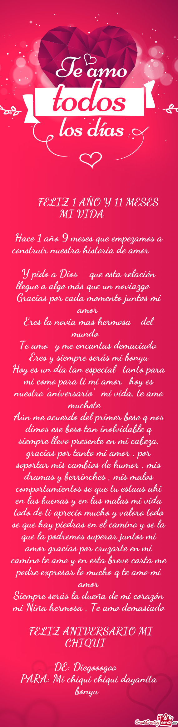 ❤️‍🩹FELIZ 1 AÑO Y 11 MESES MI VIDA 🫰🏾