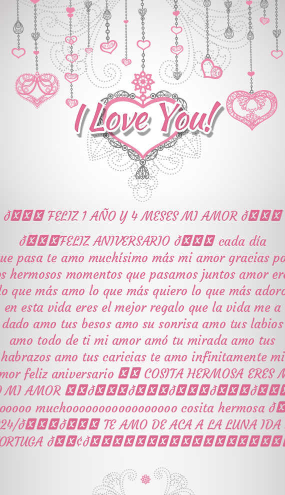 💖 FELIZ 1 AÑO Y 4 MESES MI AMOR 💖