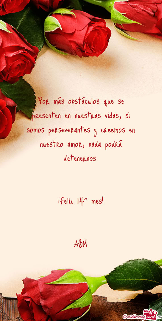¡Feliz 14° mes