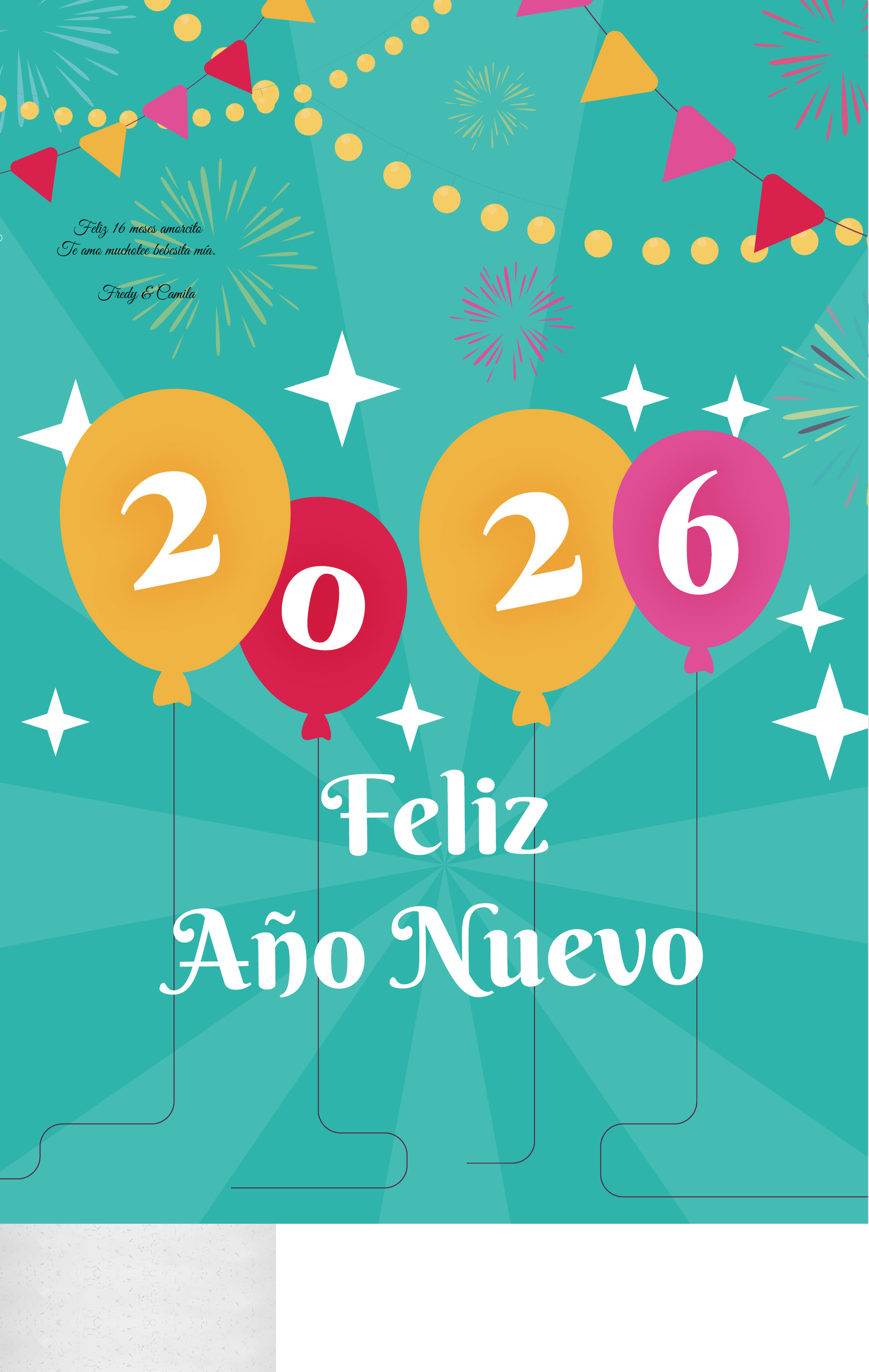 Feliz 16 meses amorcito