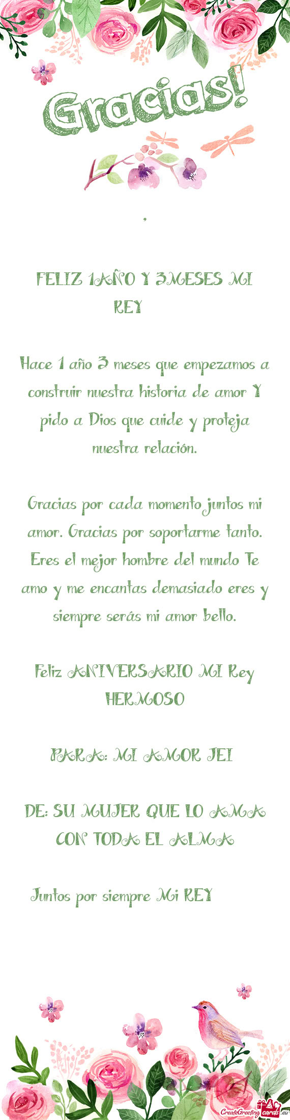 FELIZ 1AÑO Y 3MESES MI REY🤴🏼😘❤️