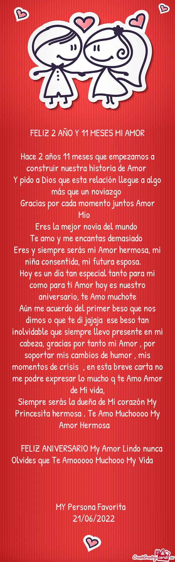 🥰🤍👫FELIZ 2 AÑO Y 11 MESES MI AMOR👫🤍🥰