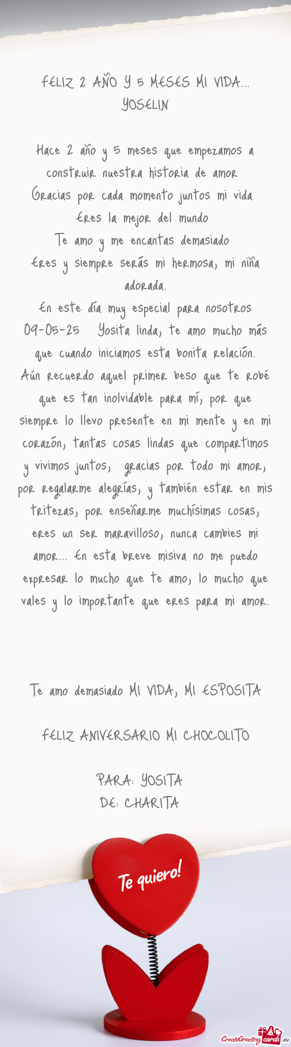 FELIZ 2 AÑO Y 5 MESES MI VIDA... YOSELIN