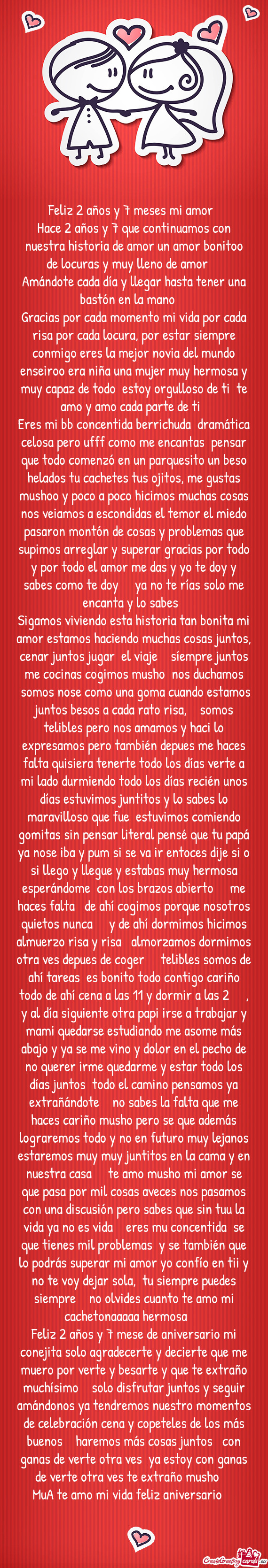 Feliz 2 años y 7 meses mi amor 🥹