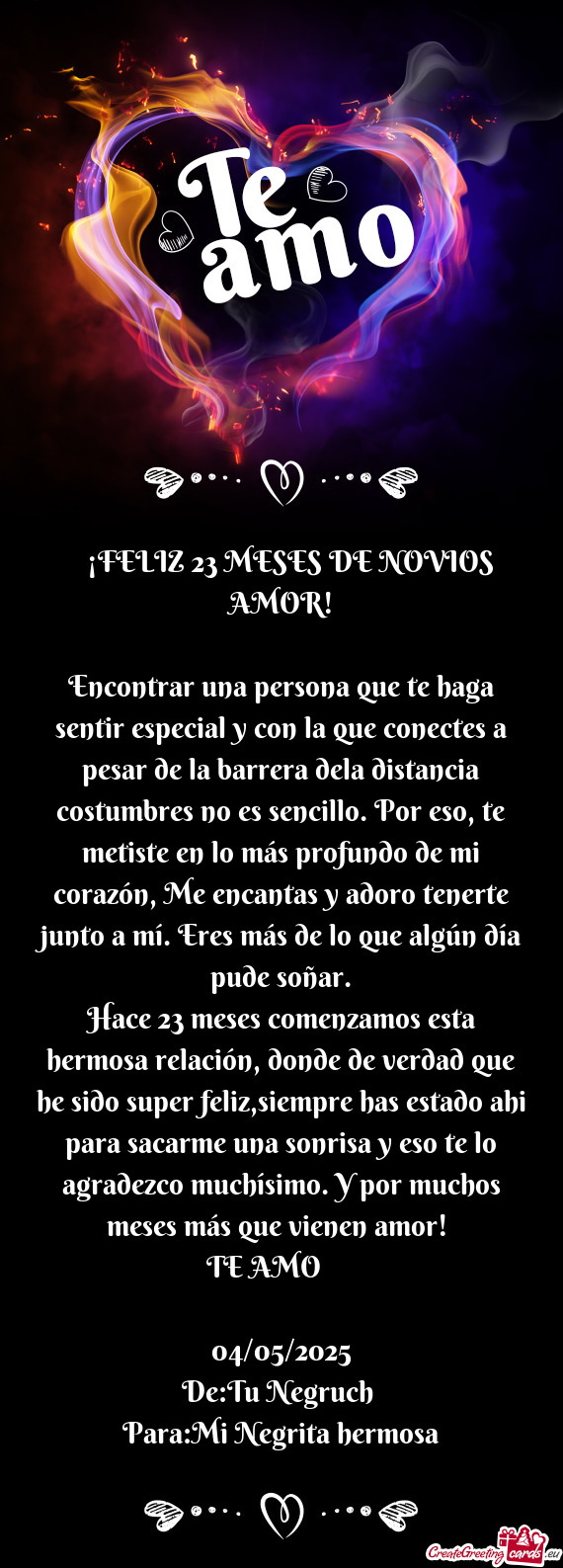 💖¡FELIZ 23 MESES DE NOVIOS AMOR
