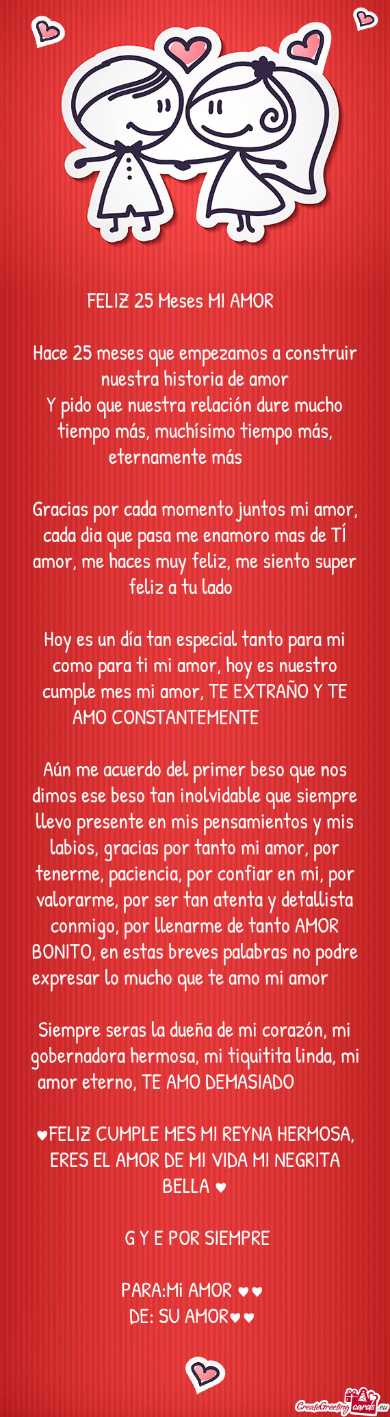 FELIZ 25 Meses MI AMOR😍🥰😘❤️✨
