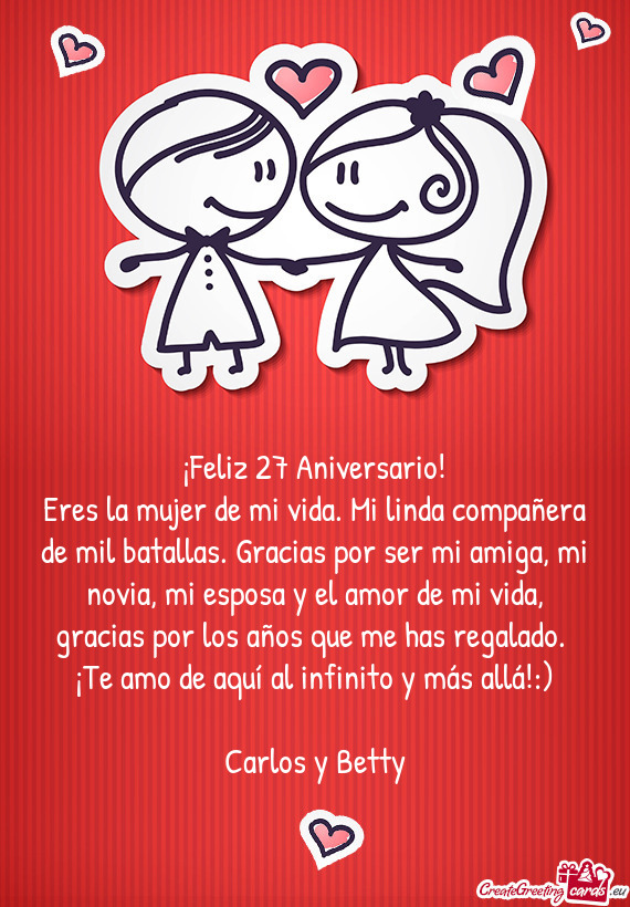 ¡Feliz 27 Aniversario