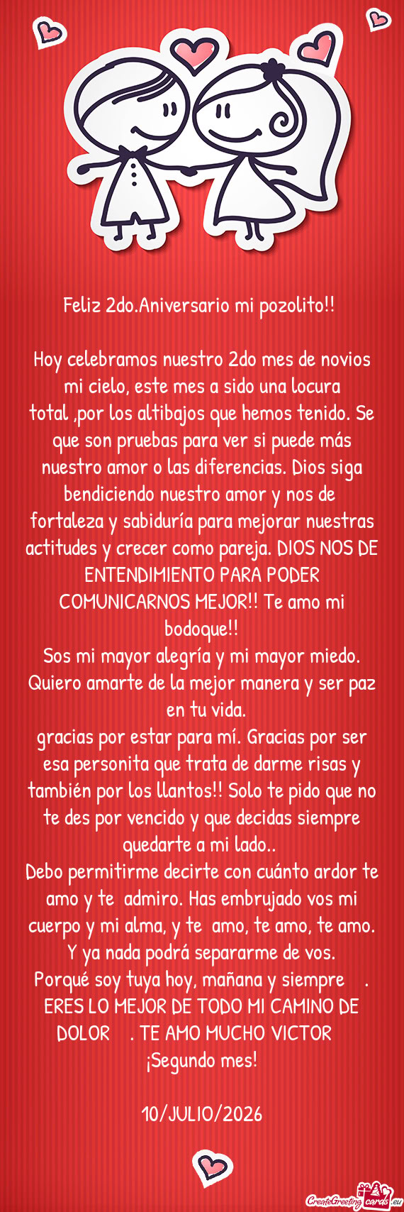 Feliz 2do.Aniversario mi pozolito
