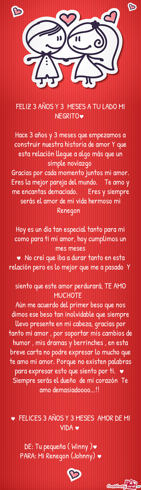 FELIZ 3 AÑOS Y 3 MESES A TU LADO MI NEGRITO♥️