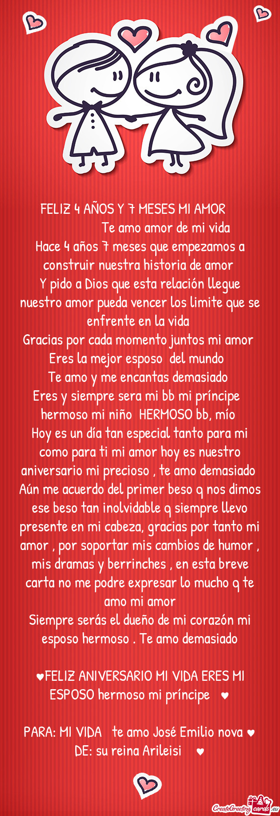 🫶FELIZ 4 AÑOS Y 7 MESES MI AMOR ❤️❤️