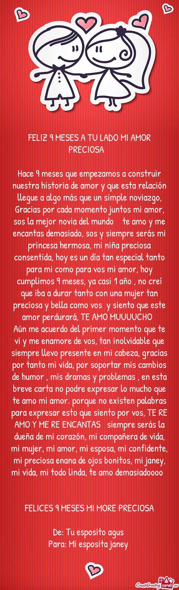 FELIZ 9 MESES A TU LADO MI AMOR PRECIOSA ❤️