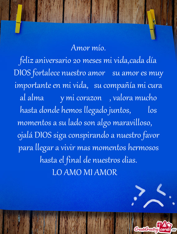 Feliz aniversario 20 meses mi vida,cada día DIOS fortalece nuestro amor❤️su amor es muy importa