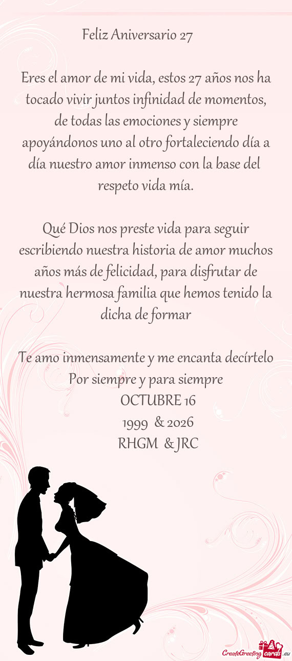 Feliz Aniversario 27 ♥️