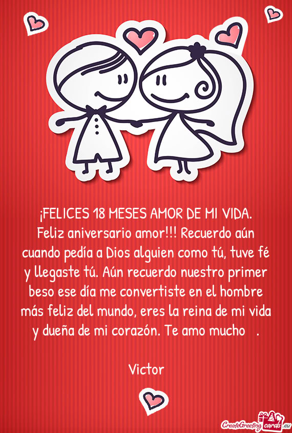 Feliz aniversario amor!!! Recuerdo aún cuando pedía a Dios alguien como tú, tuve fé y llegaste t
