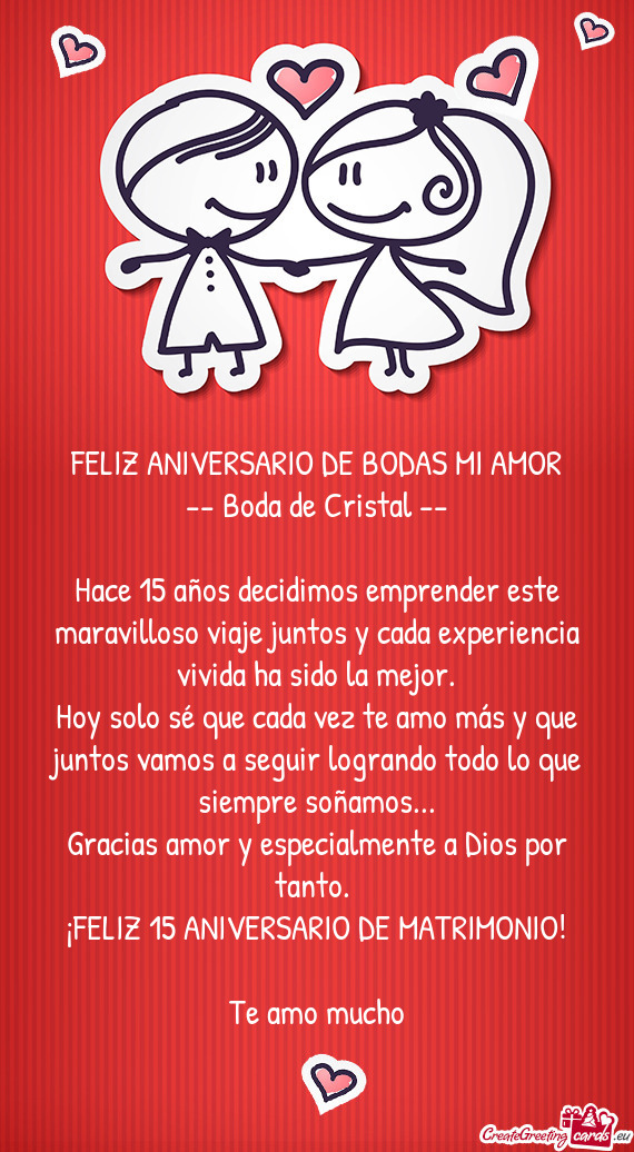 FELIZ ANIVERSARIO DE BODAS MI AMOR