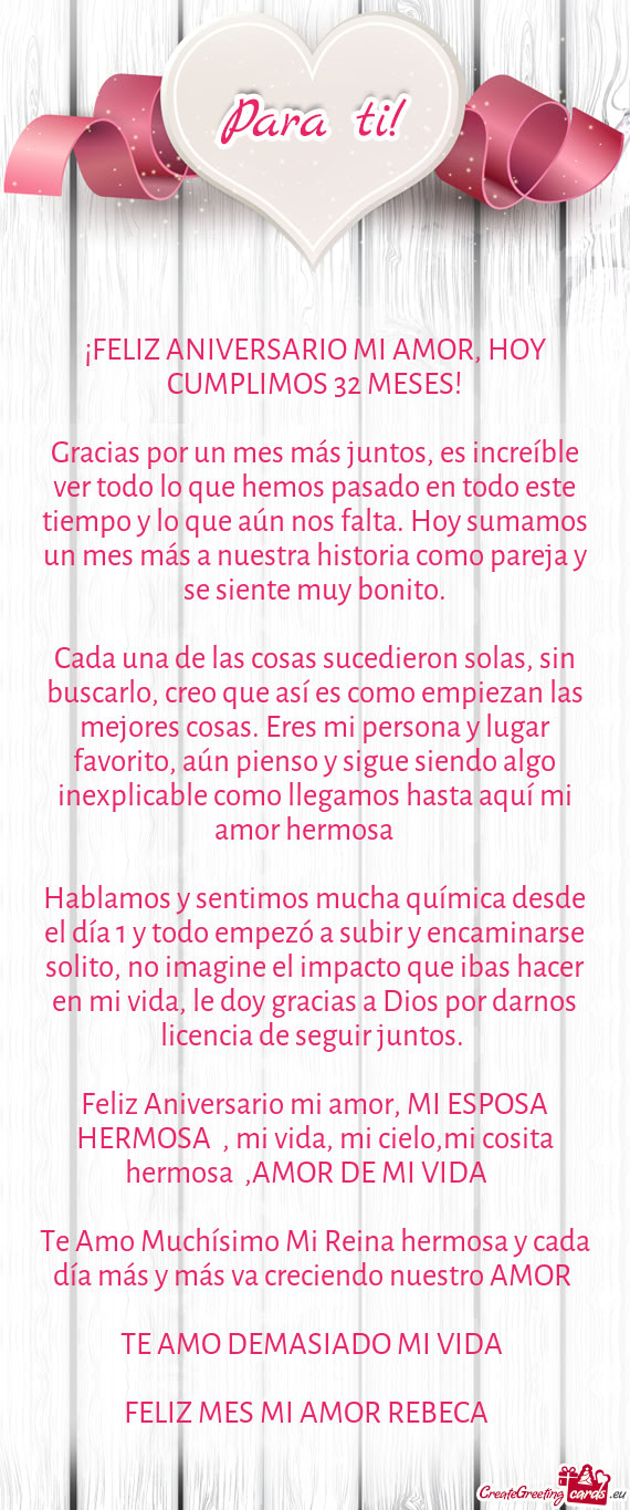 Feliz Aniversario mi amor, MI ESPOSA HERMOSA 💝, mi vida, mi cielo,mi cosita hermosa 💓,AMOR DE