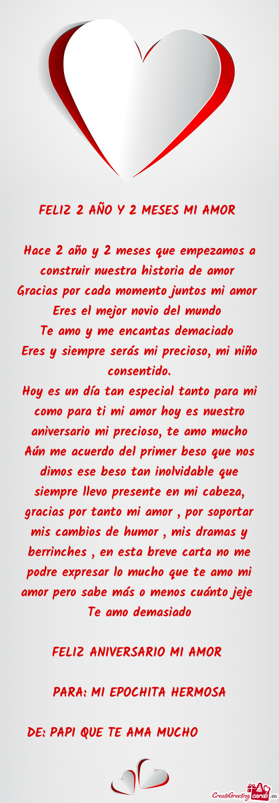 ♥FELIZ ANIVERSARIO MI AMOR ♥