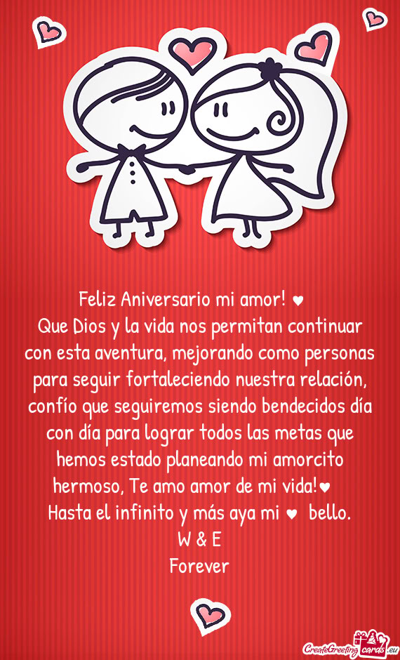 Feliz Aniversario mi amor!😍♥️