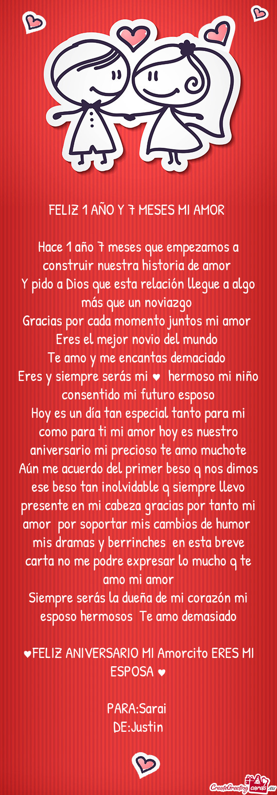 ♥FELIZ ANIVERSARIO MI Amorcito ERES MI ESPOSA ♥