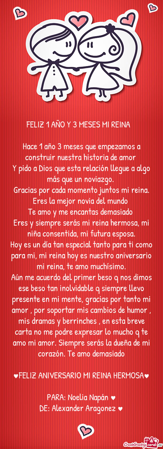 ♥FELIZ ANIVERSARIO MI REINA HERMOSA♥