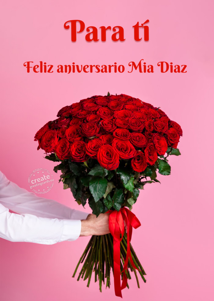 Feliz aniversario Mia Diaz