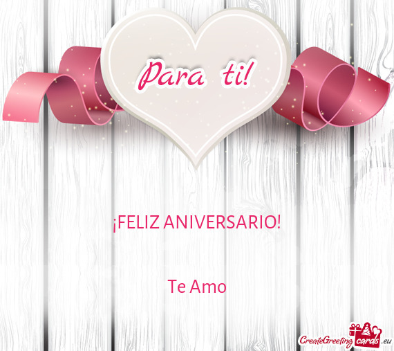 ¡FELIZ ANIVERSARIO