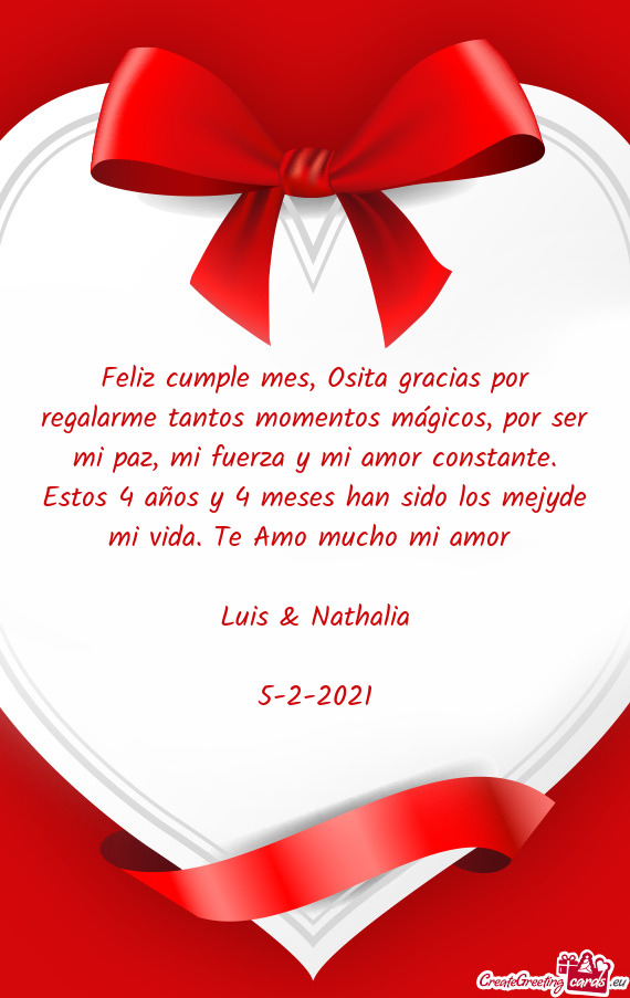 Feliz cumple mes, Osita gracias por regalarme tantos momentos mágicos, por ser mi paz, mi fuerza y