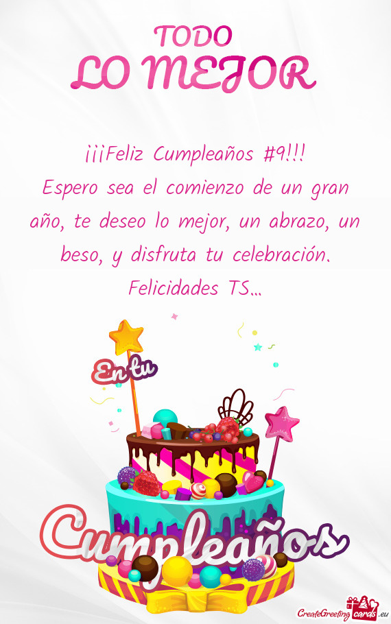 ¡¡¡Feliz Cumpleaños #9