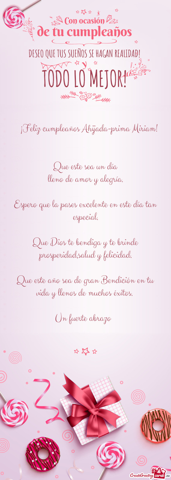 🥳🎉 ¡Feliz cumpleaños Ahijada-prima Miriam! 🎁🎂🥳