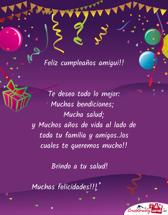 Feliz cumpleaños amigui