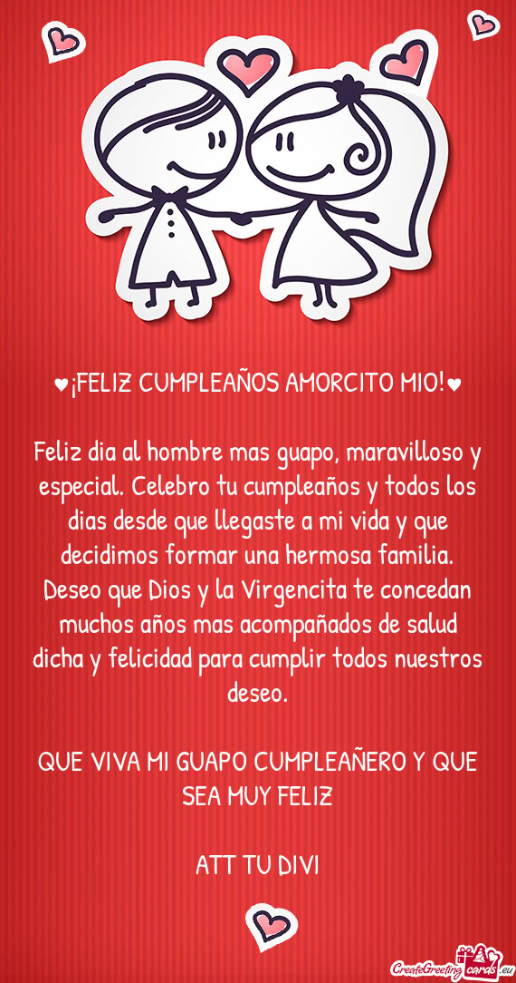 ♥¡FELIZ CUMPLEAÑOS AMORCITO MIO!♥