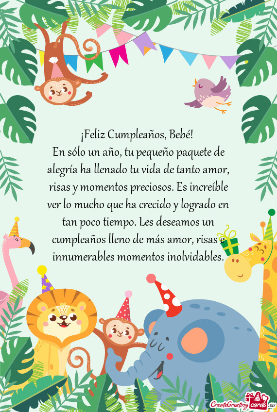 ¡Feliz Cumpleaños, Bebé