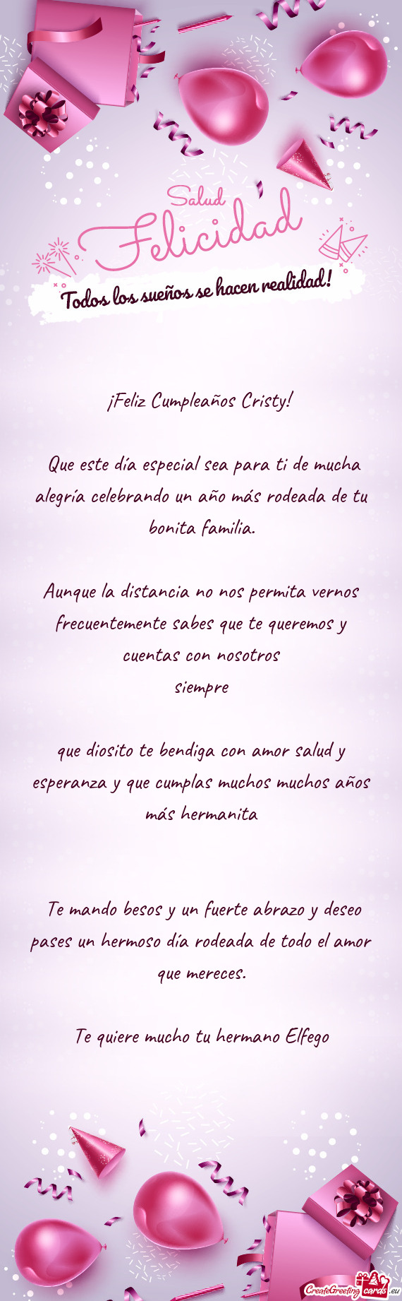 ¡Feliz Cumpleaños Cristy