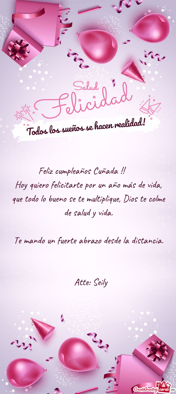 Feliz cumpleaños Cuñada !! 🎉🎉