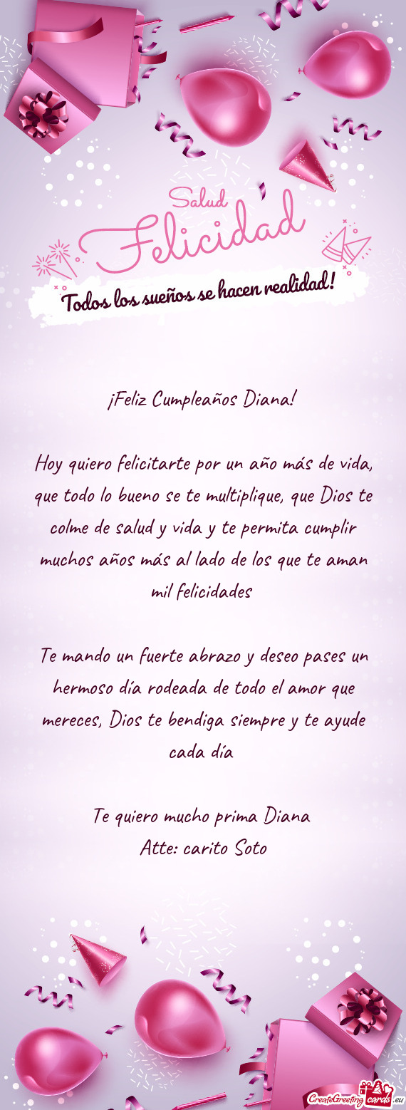 ¡Feliz Cumpleaños Diana