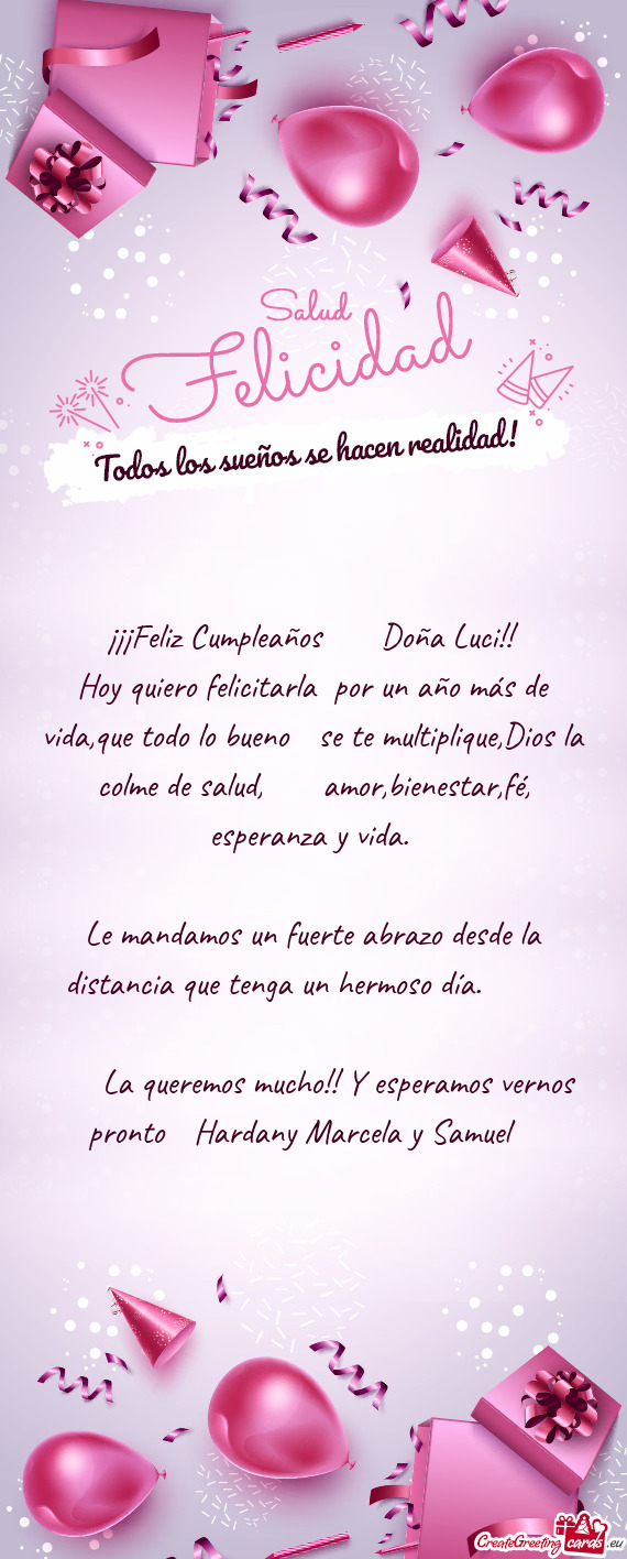 ¡¡¡Feliz Cumpleaños 🥳🎉 Doña Luci