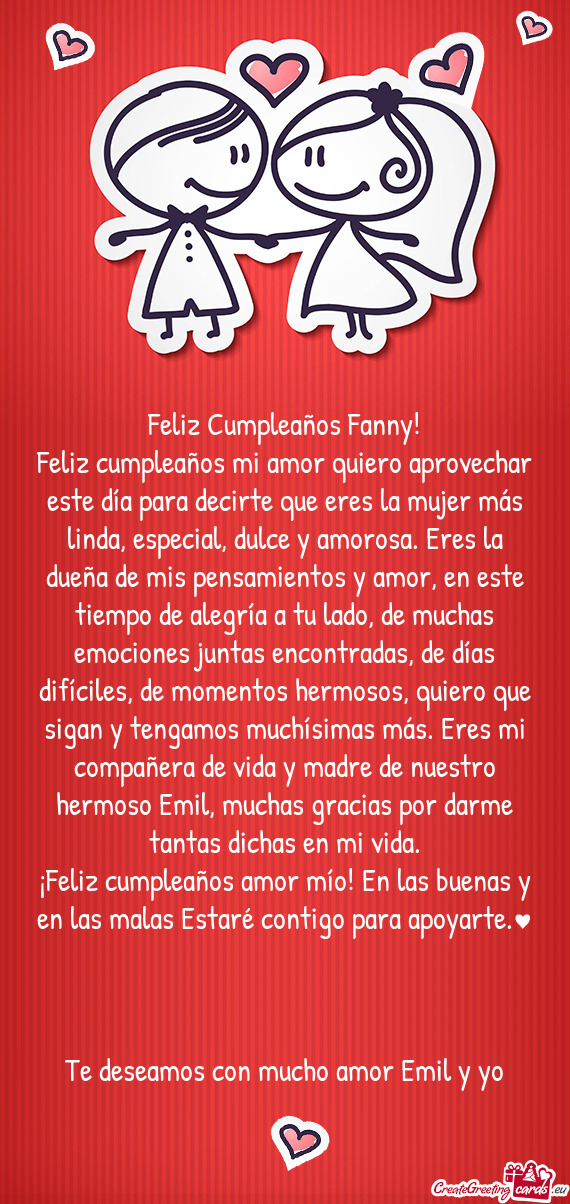 Feliz Cumpleaños Fanny