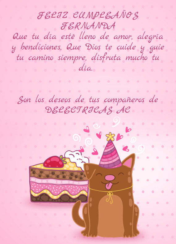 FELIZ CUMPLEAÑOS FERNANDA