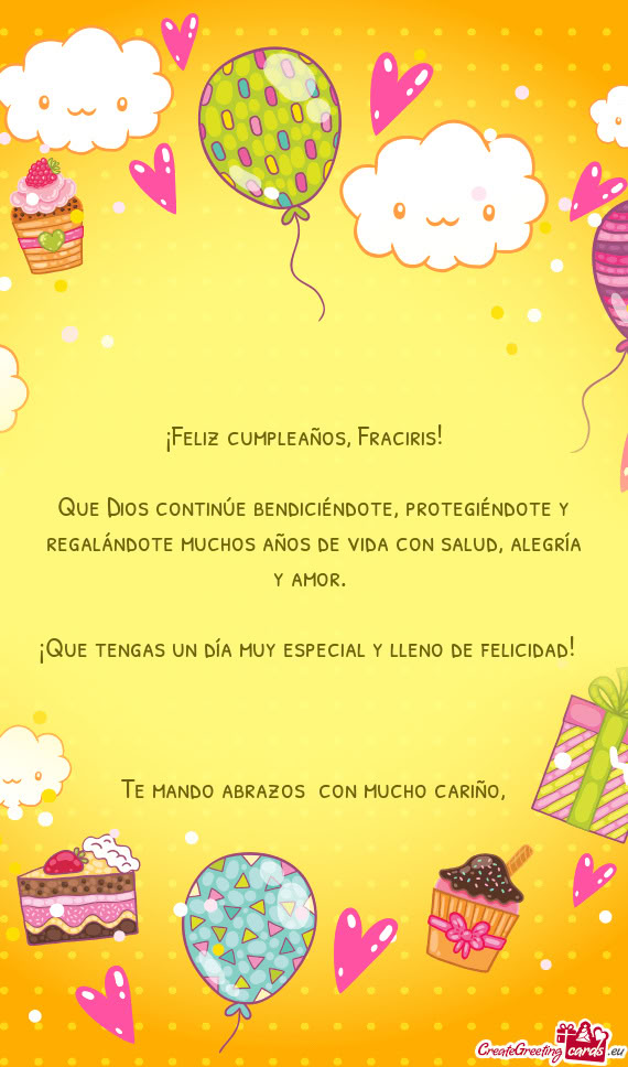 ¡Feliz cumpleaños, Fraciris! 🎂