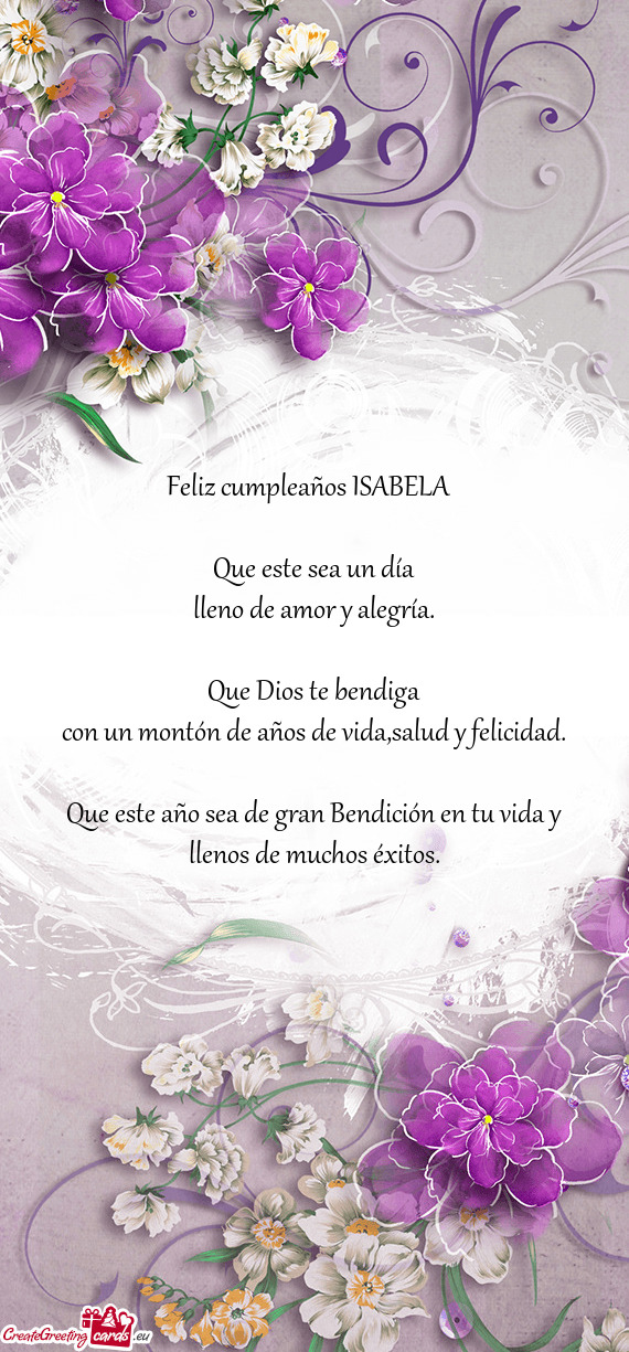 🥳🎉Feliz cumpleaños ISABELA🎁🎂🥳