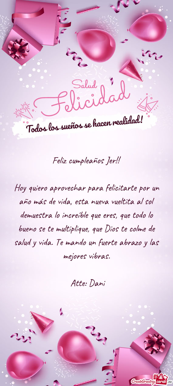 Feliz cumpleaños Jer
