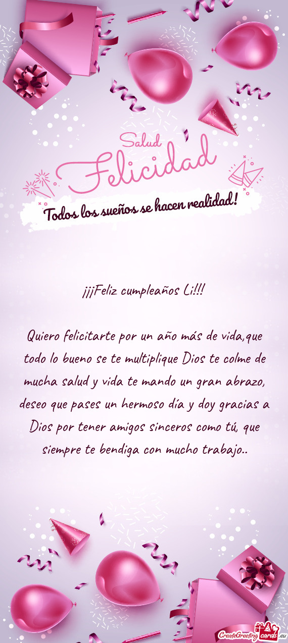 ¡¡¡Feliz cumpleaños Li