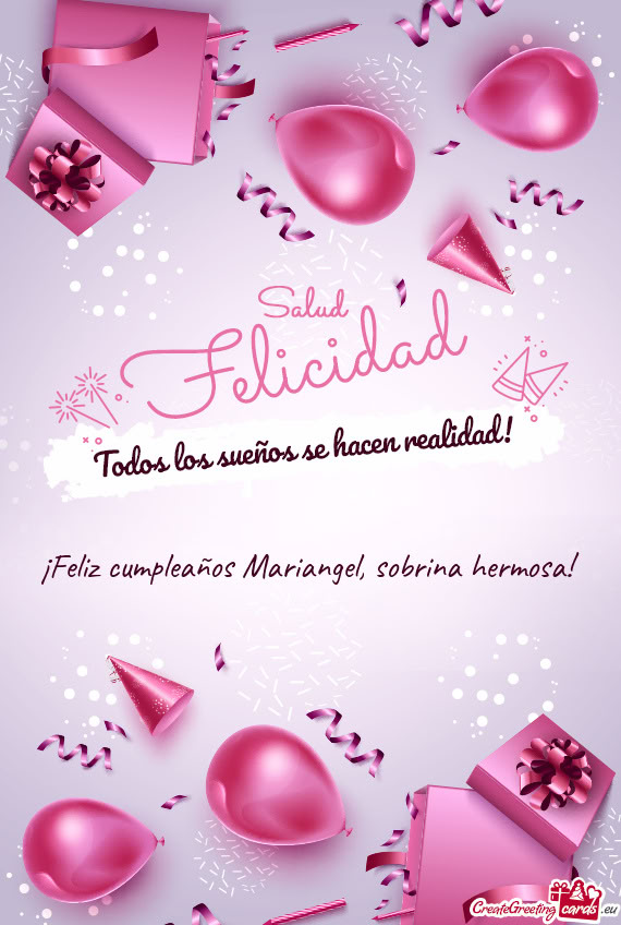 ¡Feliz cumpleaños Mariangel